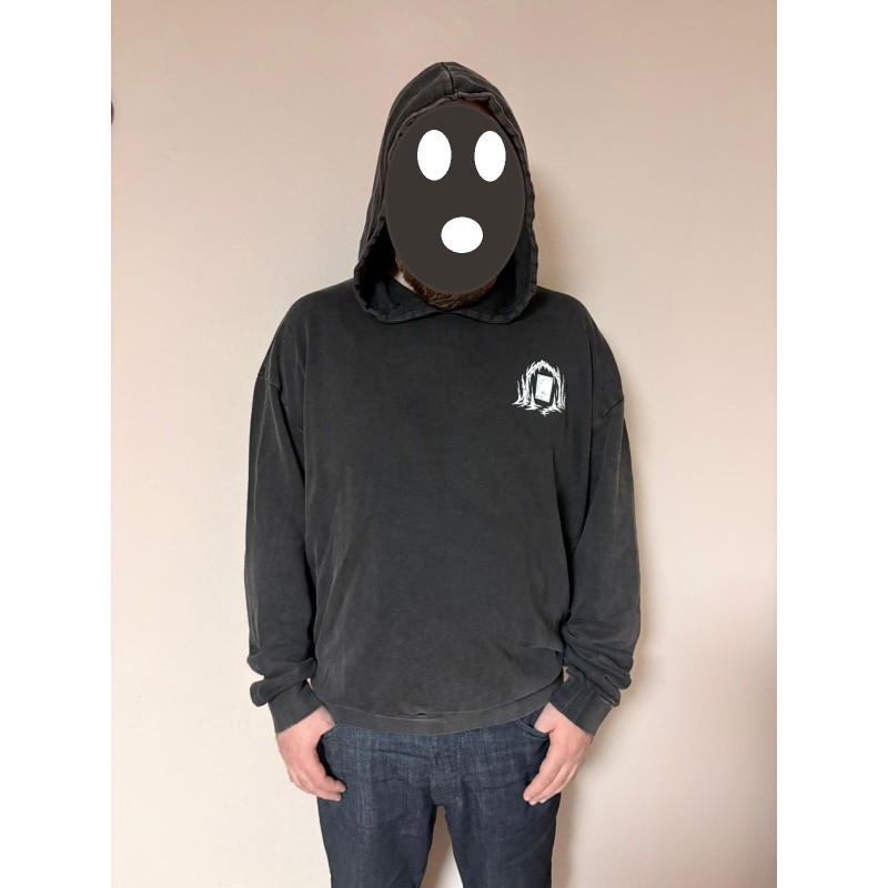 Black Metal Lotus Hoodie