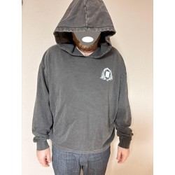 Black Metal Lotus Hoodie