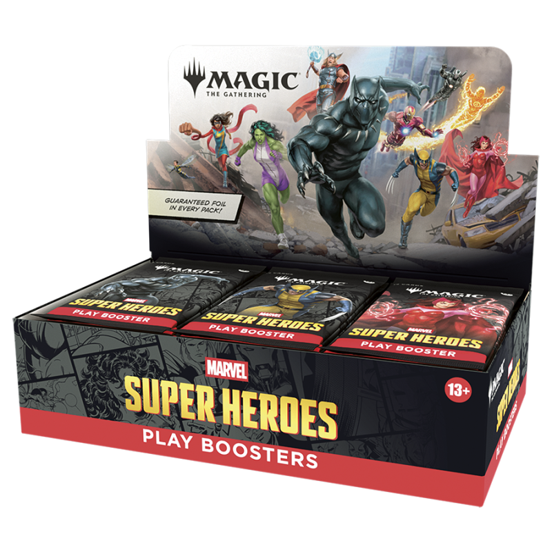 Magic: The Gathering Marvel Super Heroes Play Booster Display (30 Packs)