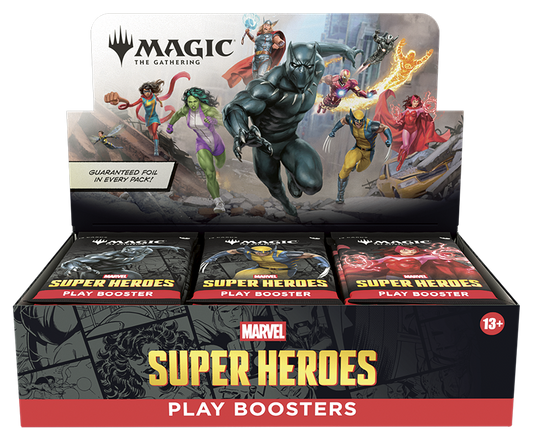Magic: The Gathering - Marvel Super Heroes Play-Booster Display DE (30 Packs)